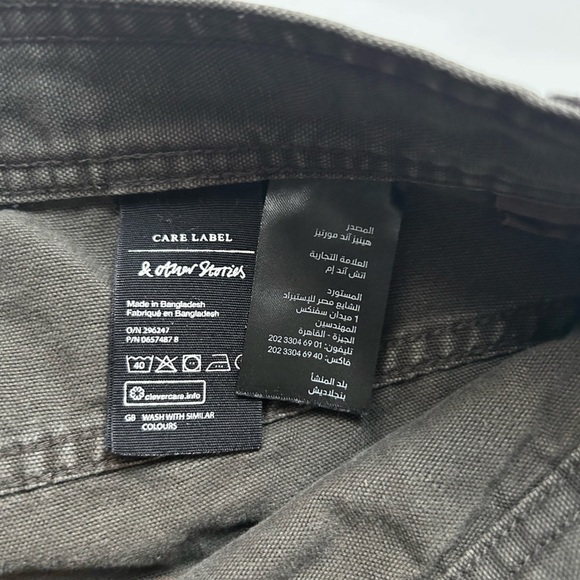 & other stories brown pants size 8 big pockets - Picture 4 of 9